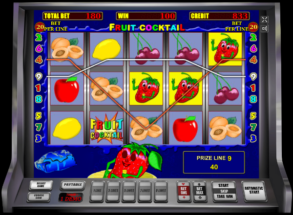 Игровой автомат Fruit Cocktail - вкус победы в казино Вулкан