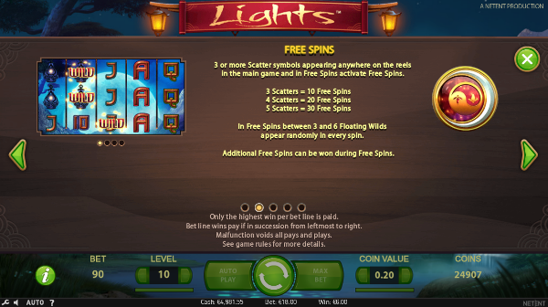 Игровой автомат Lights - грандиозные выигрыши для игроков казино Вулкан