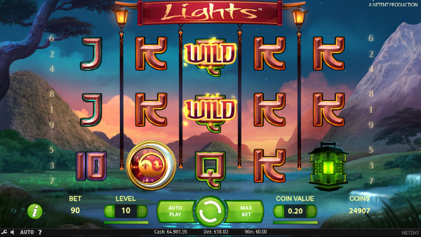 Игровой автомат Lights - грандиозные выигрыши для игроков казино Вулкан