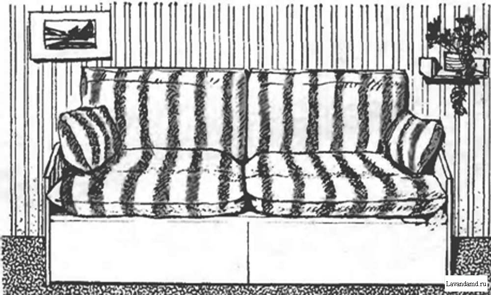 Самодельный диван короб