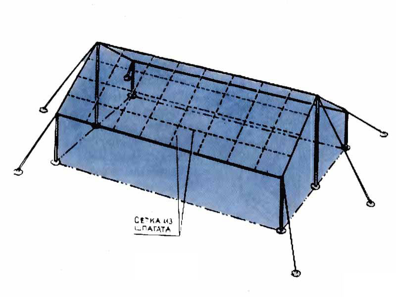 Конструкции теплиц шатрового типа